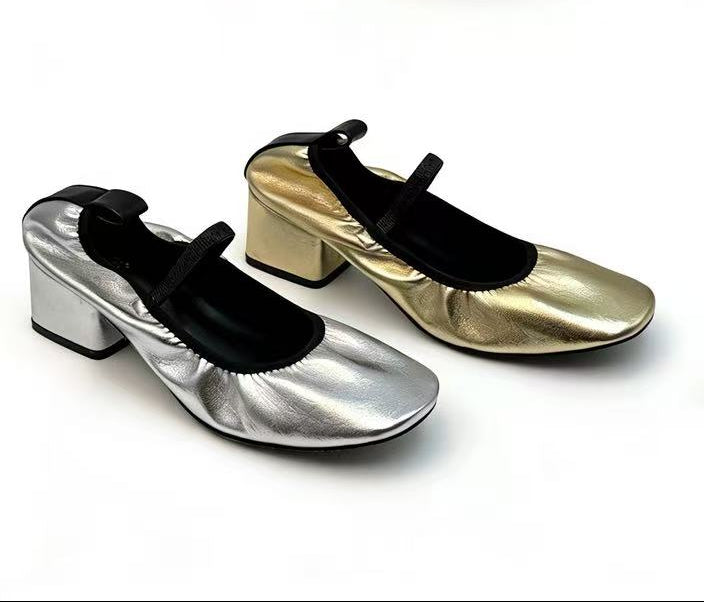 Mid-heel ballet shoes（HS-Q01）
