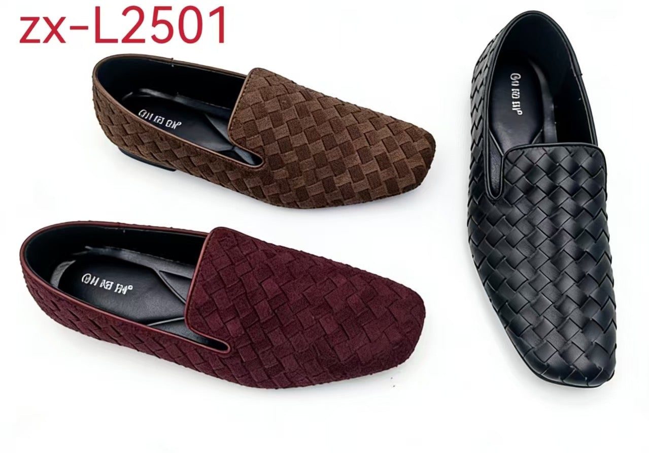 Woven Square-Toe Flat（ZX-L2501）