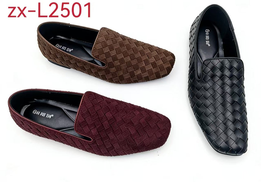 Woven Square-Toe Flat（ZX-L2501）