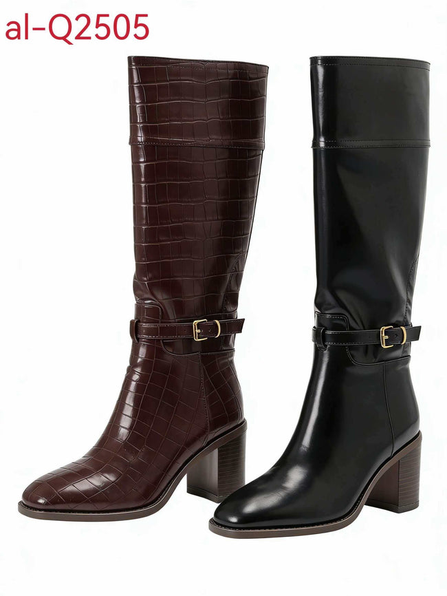 High-heeled mid-calf boots（AL-Q2505）