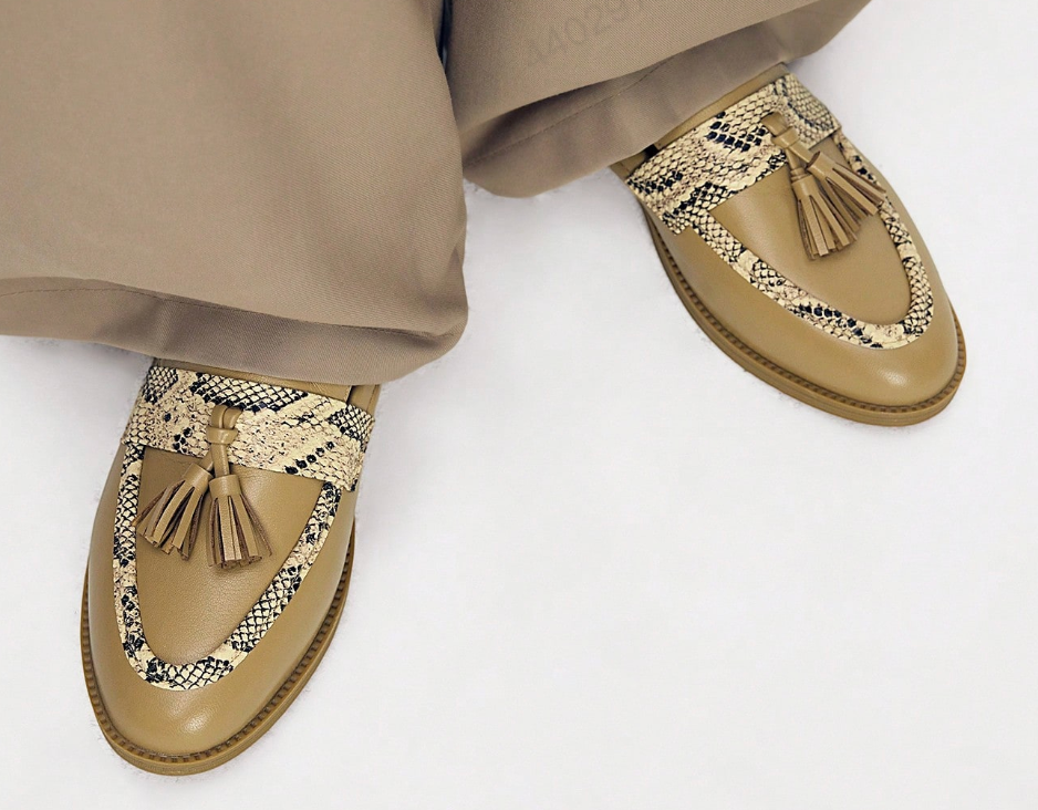 Patchwork Loafers with Thin Soles（YS238）