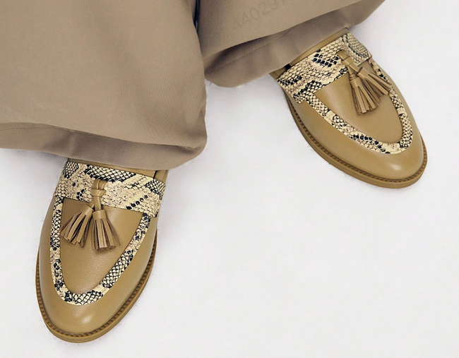 Patchwork Loafers with Thin Soles（YS238）