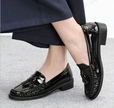Classic Patent Leather Fringe Loafers（250926-1）