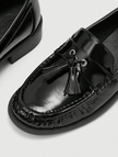 Classic Patent Leather Fringe Loafers（250926-1）